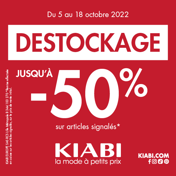 Main site - Un déstockage chez Kiabi ! - 578x578px Desto - 1