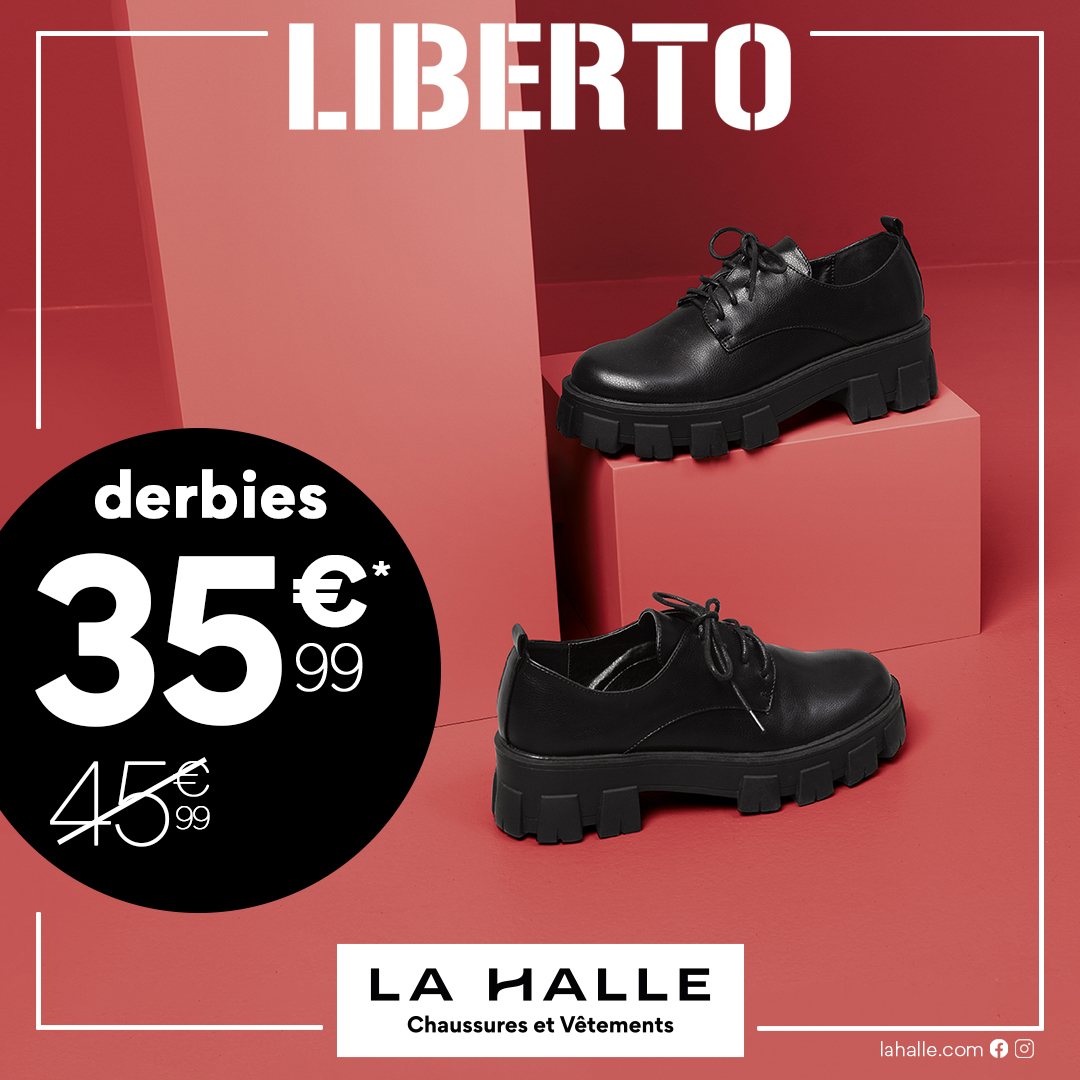 Main site - DERBIES LIBERTO A 35€99 AU LIEU DE 45€99 ! - la halle banniere digitalees - 1