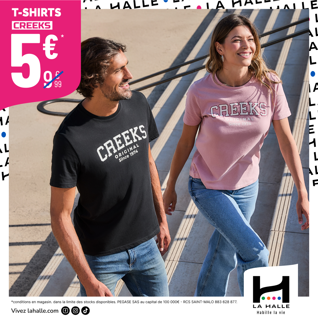 Main site - T-shirts CREEKS à -50% ! - 1080x1080 2 - 1