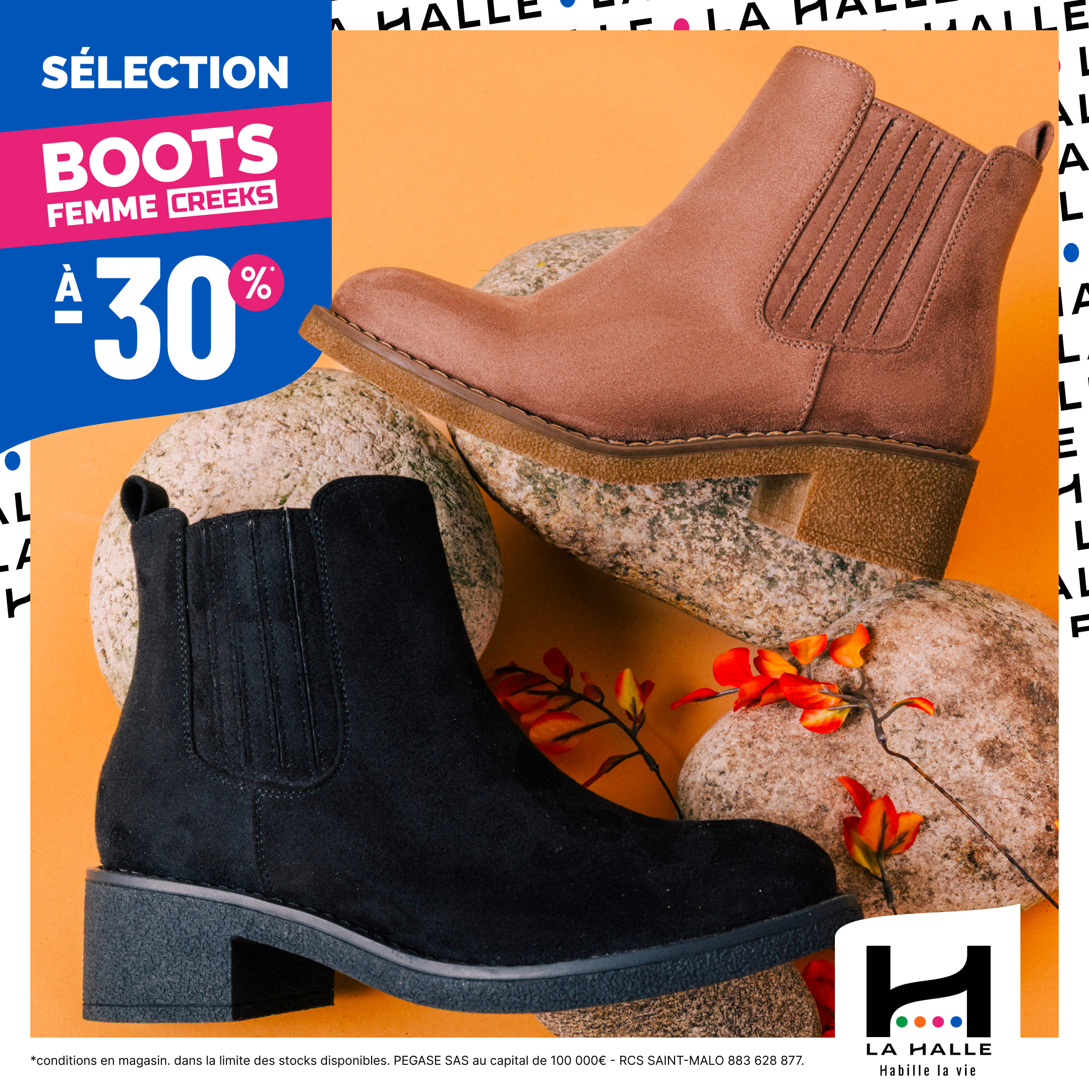 Main site - Sélection de chaussures de saison à -30% chez La Halle - 1080x1080 selection a 30 chaussure1 - 1