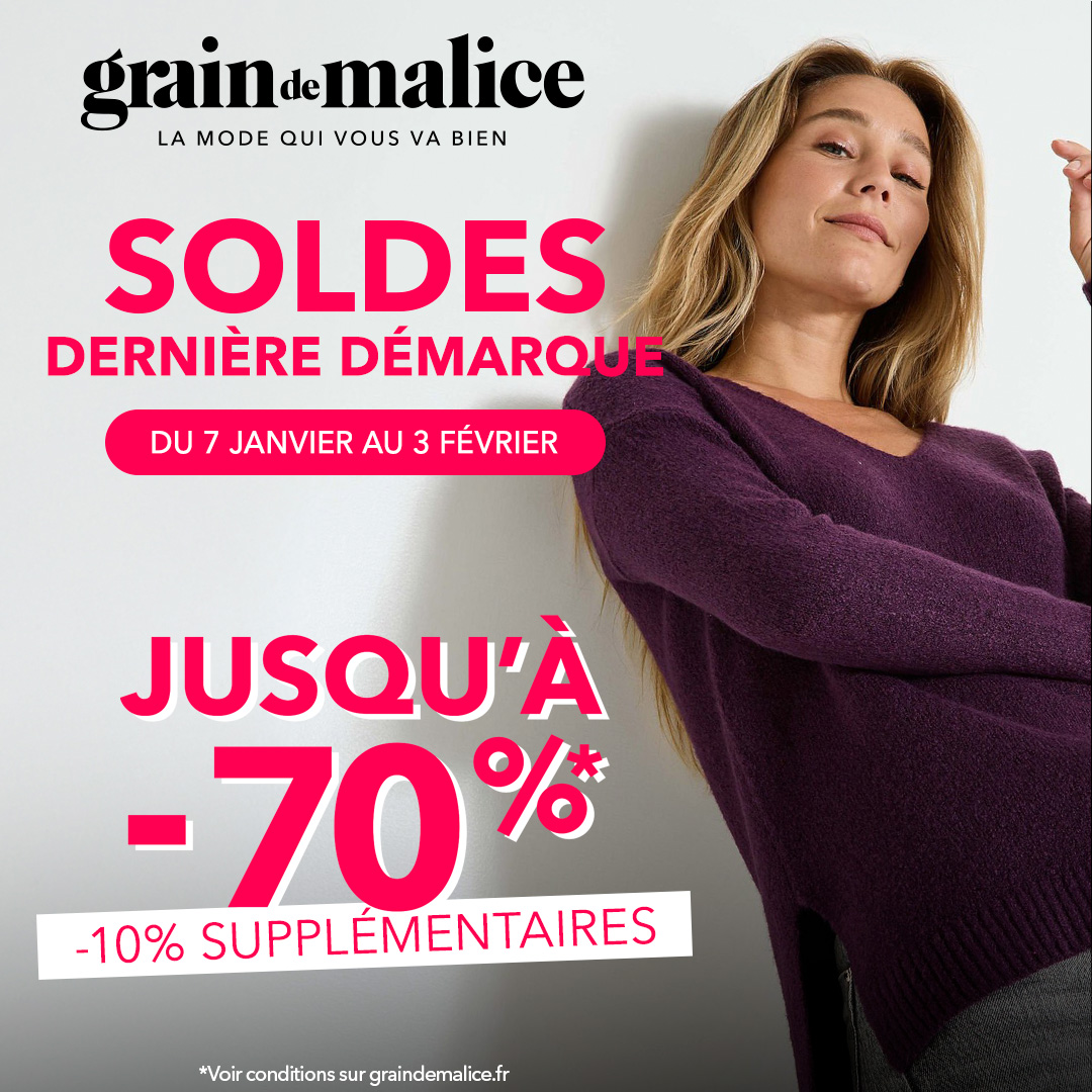 Main site - Dernière démarque Grain de Malice - visuel centre co 1080x1080 4 - 1