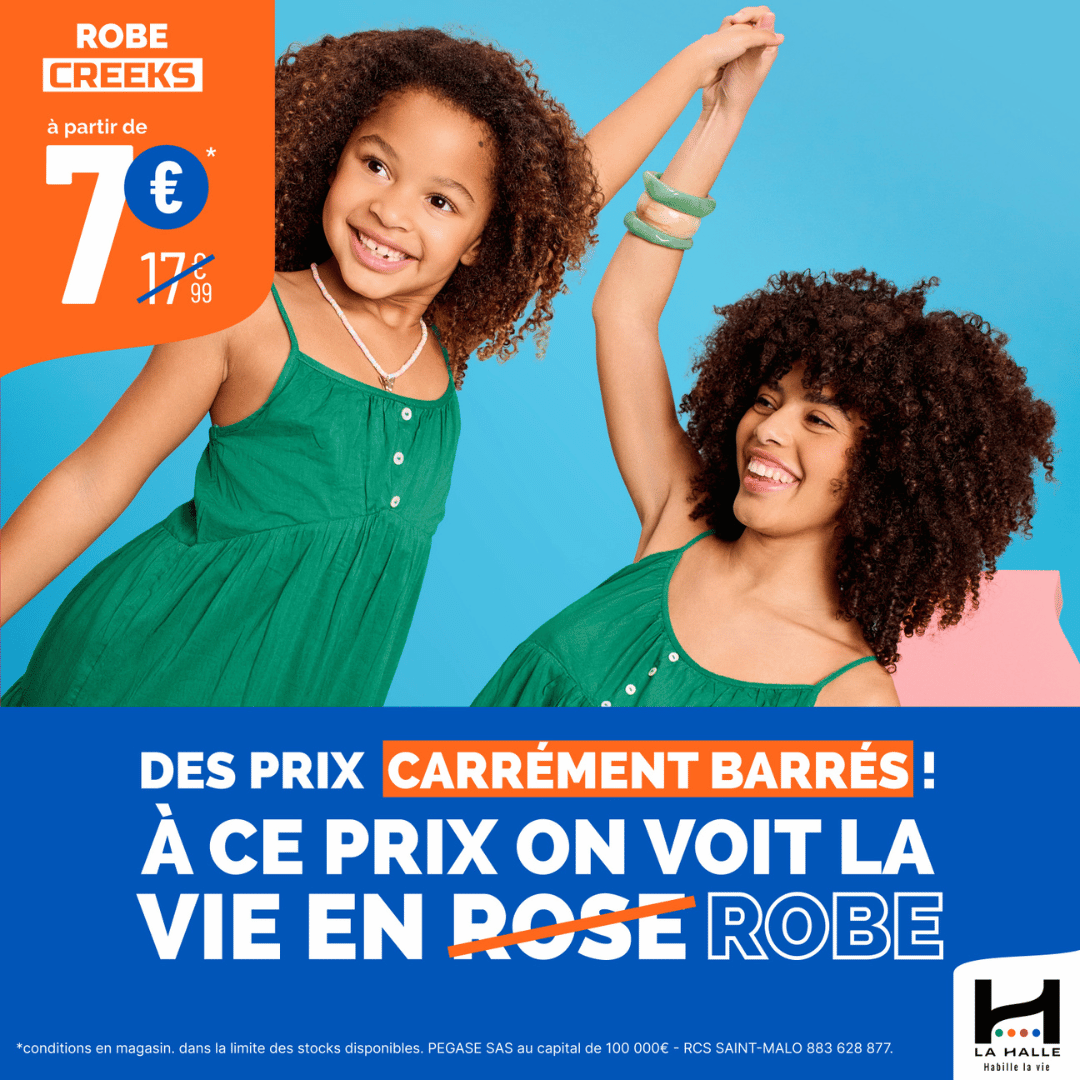 Main site - Robes à prix barrés chez La Halle ! - prix barres robe la halle web - 1